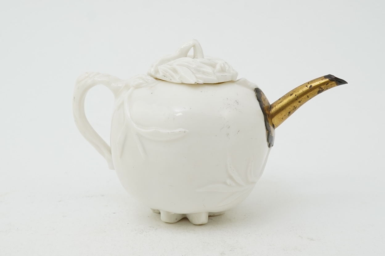 A Chinese Dehua blanc-de-chine ‘pomegranate’ teapot, mid 17th century